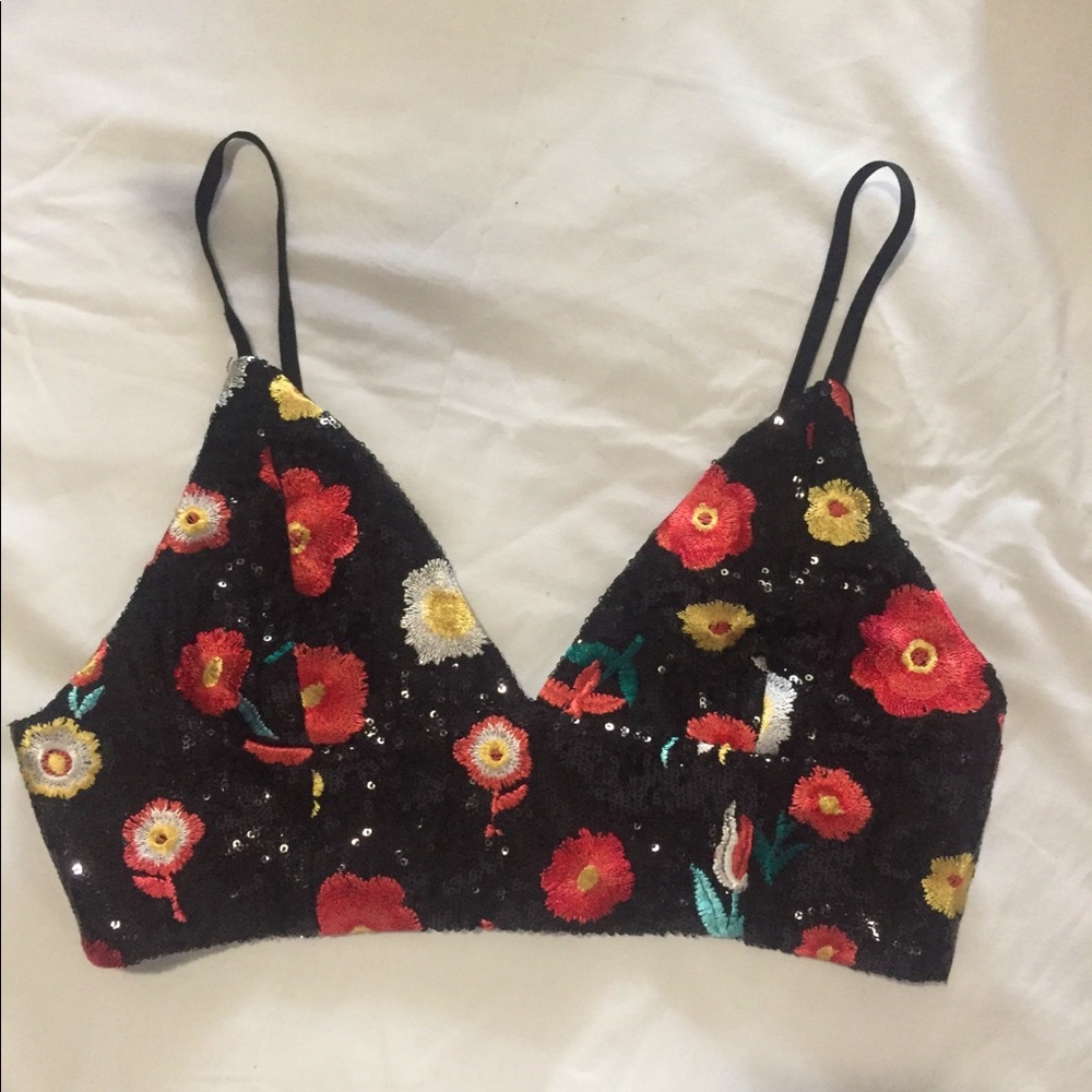 bralette sequins top